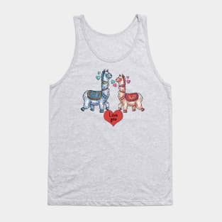 Valentines ALPACA Love you - Happy Valentine's day Tank Top